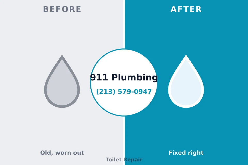 Before and after: plumbing repair St. Albans, VT